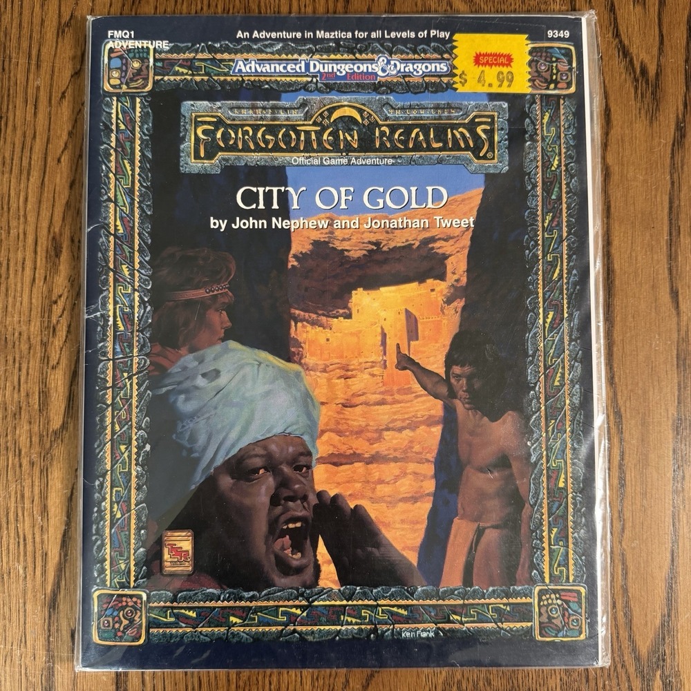 AD&D 2nd Edition Forgotten Realms City of Gold TSR 9349 Maztica With Map 1992